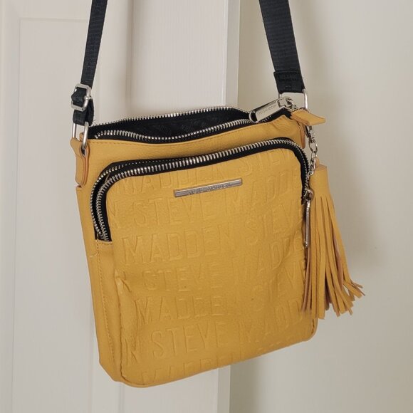 Steve Madden Yellow & Black Crossbody Bag - Picture 1 of 9